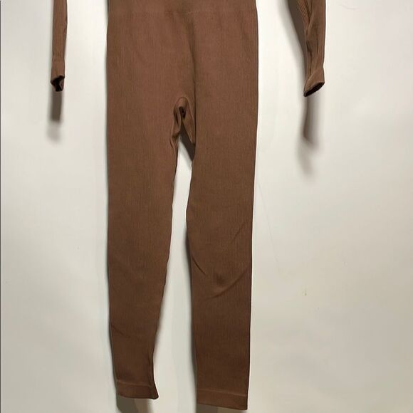Brown Long Sleeve Bodysuit - Picture 3 of 7